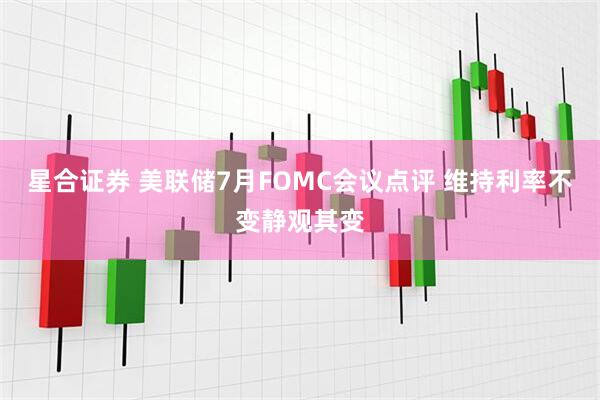 星合证券 美联储7月FOMC会议点评 维持利率不变静观其变